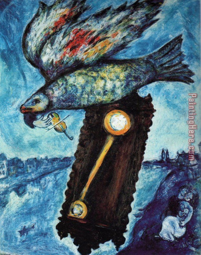 Time Is a River Without Banks painting - Marc Chagall Time Is a River Without Banks art painting